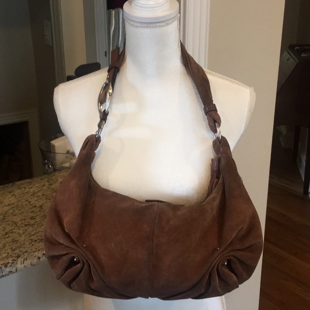 Vintage Yves Saint Laurent Suede Hobo Bag
